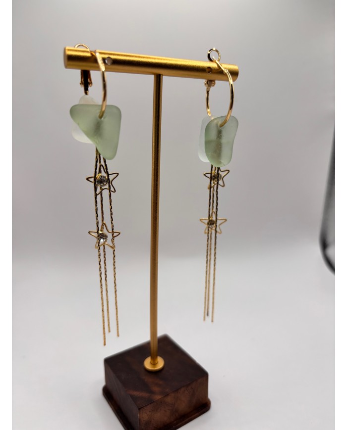 PENDIENTES DE CRISTAL MARINO ARTESANO1