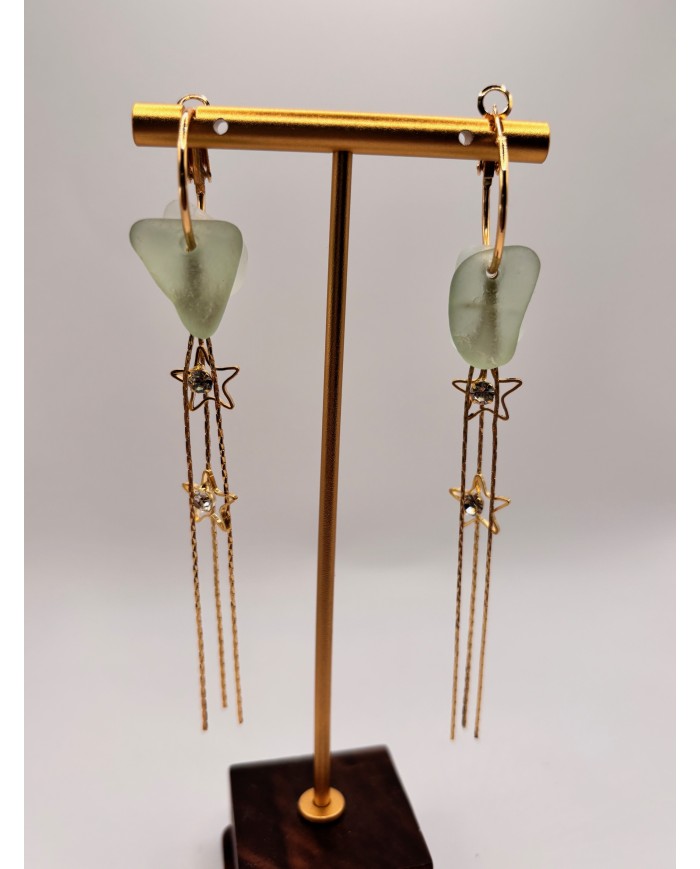 PENDIENTES DE CRISTAL MARINO ARTESANO1