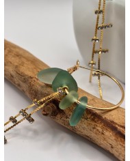 PENDIENTES DE CRISTAL MARINO O LÁGRIMAS DE SIRENA