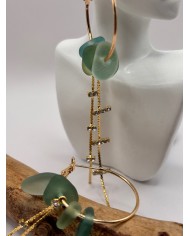 PENDIENTES DE CRISTAL MARINO O LÁGRIMAS DE SIRENA