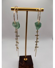 PENDIENTES DE CRISTAL MARINO O LÁGRIMAS DE SIRENA