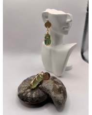 PENDIENTES ARTESANOS DE CRISTAL MARINO O LÁGRIMAS DE SIRENA