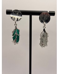 PENDIENTES ARTESANOS DE CRISTAL MARINO O LÁGRIMAS DE SIRENA