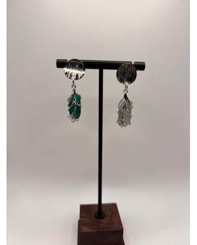 PENDIENTES ARTESANOS DE CRISTAL MARINO O LÁGRIMAS DE SIRENA