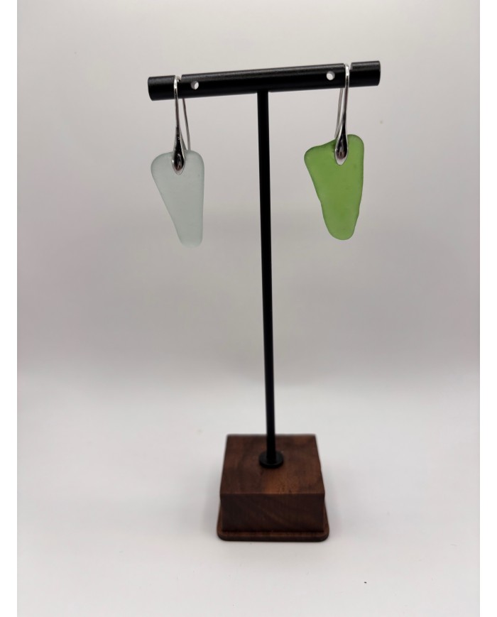 PENDIENTES DE CRISTAL MARINO ARTESANOS