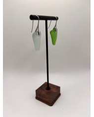 PENDIENTES DE CRISTAL MARINO ARTESANOS