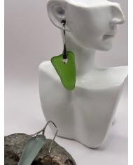 PENDIENTES DE CRISTAL MARINO ARTESANOS