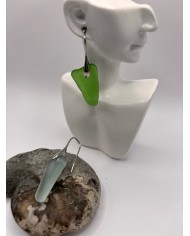 PENDIENTES DE CRISTAL MARINO ARTESANOS