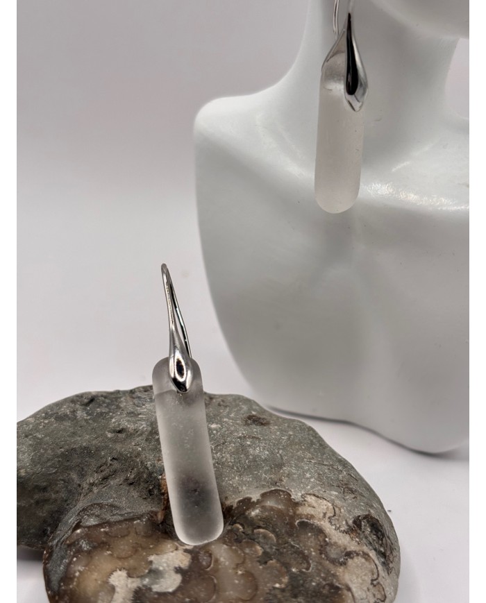 PENDIENTES DE CRISTAL MARINO O LÁGRIMAS DE SIRENA