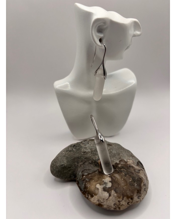 PENDIENTES DE CRISTAL MARINO O LÁGRIMAS DE SIRENA