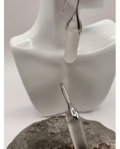 PENDIENTES DE CRISTAL MARINO O LÁGRIMAS DE SIRENA