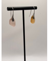 PENDIENTES ARTESANOS DE CRISTAL MARINO