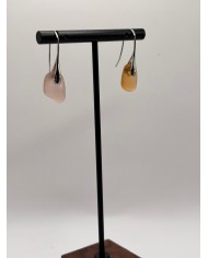 PENDIENTES ARTESANOS DE CRISTAL MARINO O LÁGRIMAS DE SIRENA