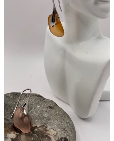 PENDIENTES ARTESANOS DE CRISTAL MARINO O LÁGRIMAS DE SIRENA