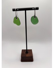 PENDIENTES ARTESANOS DE CRISTAL MARINO