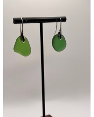 PENDIENTES ARTESANOS DE CRISTAL MARINO