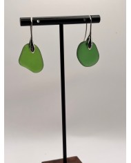 PENDIENTES ARTESANOS DE CRISTAL MARINO