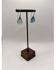 PENDIENTES ARTESANOS DE CRISTAL MARINO