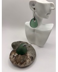 PENDIENTES ARTESANOS DE CRISTAL MARINO