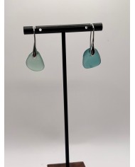 PENDIENTES ARTESANOS DE CRISTAL MARINO