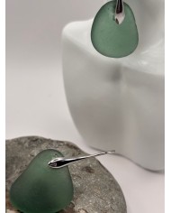 PENDIENTES ARTESANOS DE CRISTAL MARINO O LÁGRIMAS DE SIRENA