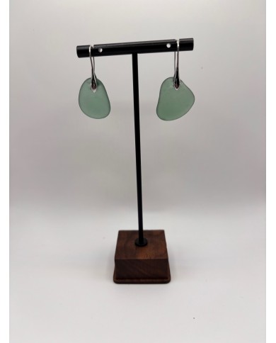 PENDIENTES ARTESANOS DE CRISTAL MARINO O LÁGRIMAS DE SIRENA