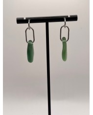 PENDIENTES ARTESANOS DE CRISTAL MARINO O LÁGRIMAS DE SIRENA