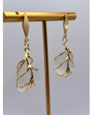 PENDIENTES ARTESANOS DE CRISTAL MARINO