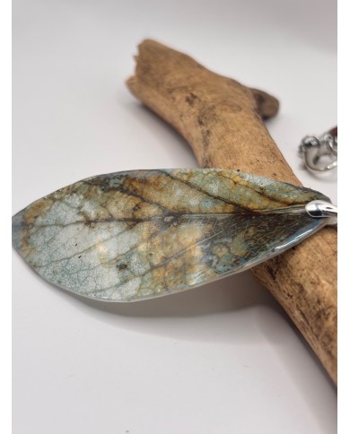 COLLAR ARTESANO DE HOJA NATURAL