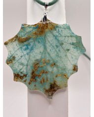 COLLAR ARTESANO DE HOJA  DE  ÁLAMO BLANCO