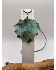 COLLAR ARTESANO DE HOJA  DE  ÁLAMO BLANCO