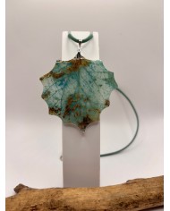 COLLAR ARTESANO DE HOJA  DE  ÁLAMO BLANCO