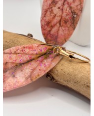 PENDIENTES ARTESANOS DE HOJA NATURAL ESQUELETIZADA