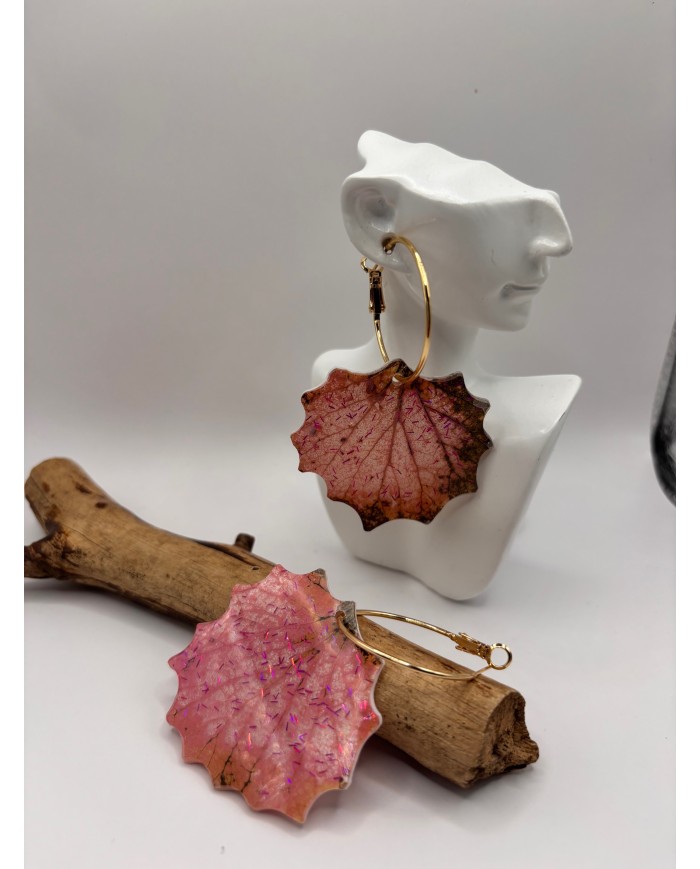 PENDIENTES ARTESANOS DE HOJA NATURAL ESQUELETIZAD1