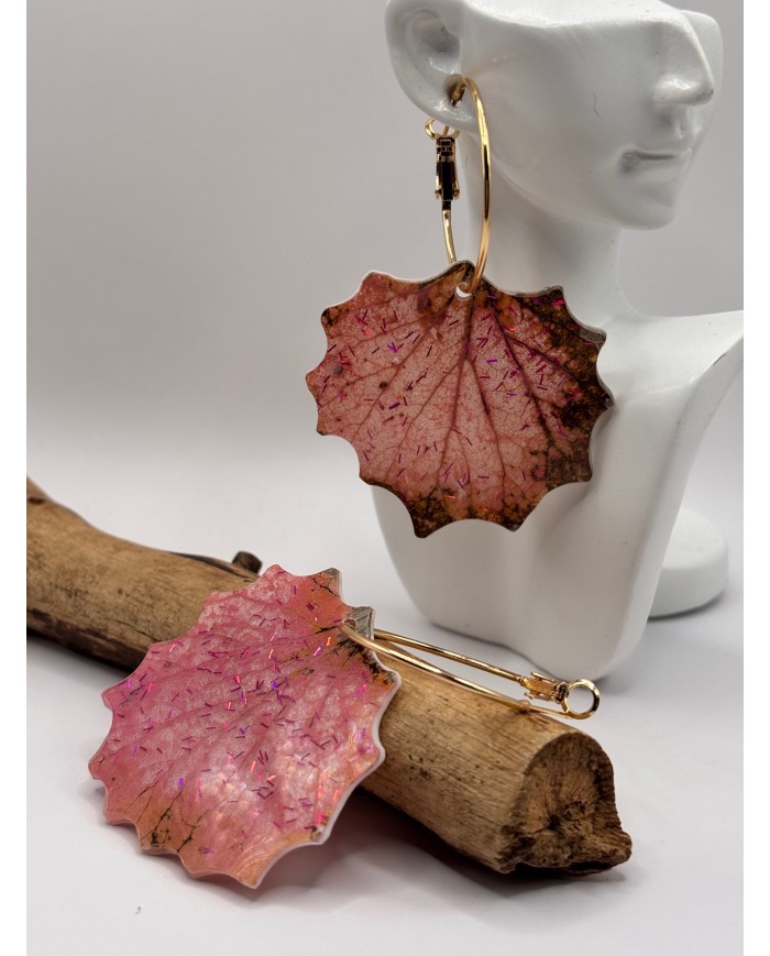 PENDIENTES ARTESANOS DE HOJA NATURAL ESQUELETIZAD1