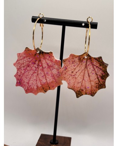 PENDIENTES ARTESANOS DE HOJA NATURAL ESQUELETIZAD1