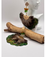 PENDIENTES ARTESANOS DE CRISTAL MARINO