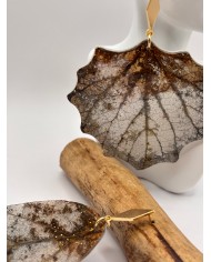 EDICIÓN LIMITADA pendientes artesanos de hoja natural