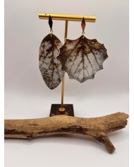 EDICIÓN LIMITADA pendientes artesanos de hoja natural