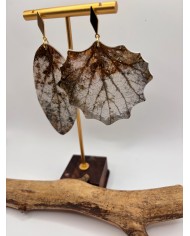 EDICIÓN LIMITADA pendientes artesanos de hoja natural