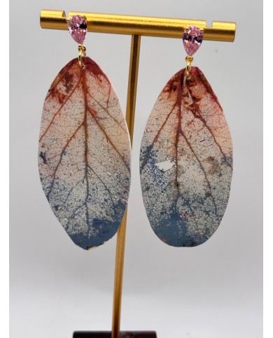 PENDIENTES ARTESANOS DE HOJA NATURAL ESQUELETIZADA1