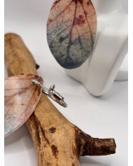 PENDIENTES ARTESANOS DE HOJA NATURAL ESQUELETIZADA