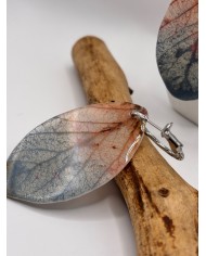 PENDIENTES ARTESANOS DE HOJA NATURAL ESQUELETIZADA