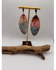 PENDIENTES ARTESANOS DE HOJA NATURAL ESQUELETIZADA
