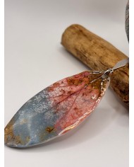 PENDIENTES ARTESANOS DE HOJA NATURAL ESQUELETIZADA