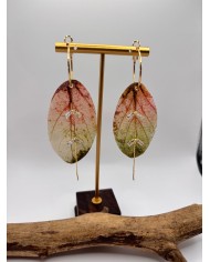PENDIENTES ARTESANOS DE HOJA NATURAL