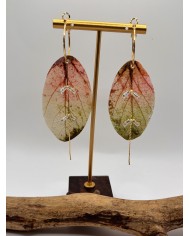 PENDIENTES ARTESANOS DE HOJA NATURAL