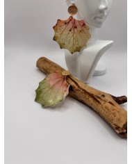 PENDIENTES ARTESANOS DE HOJA NATURAL ESQUELETIZADA
