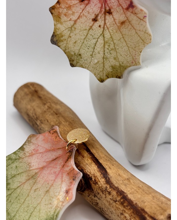 PENDIENTES ARTESANOS DE HOJA NATURAL ESQUELETIZADA