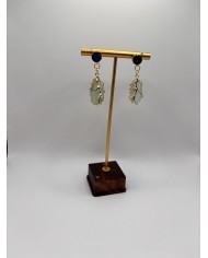 PENDIENTES ARTESANOS DE CRISTAL MARINO